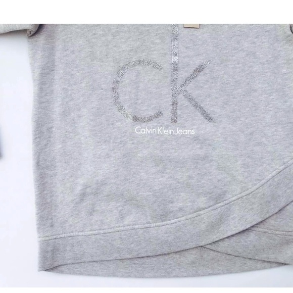Calvin Klein Heather Gray sweat shirt excellent condition size large - Picture 3 of 6